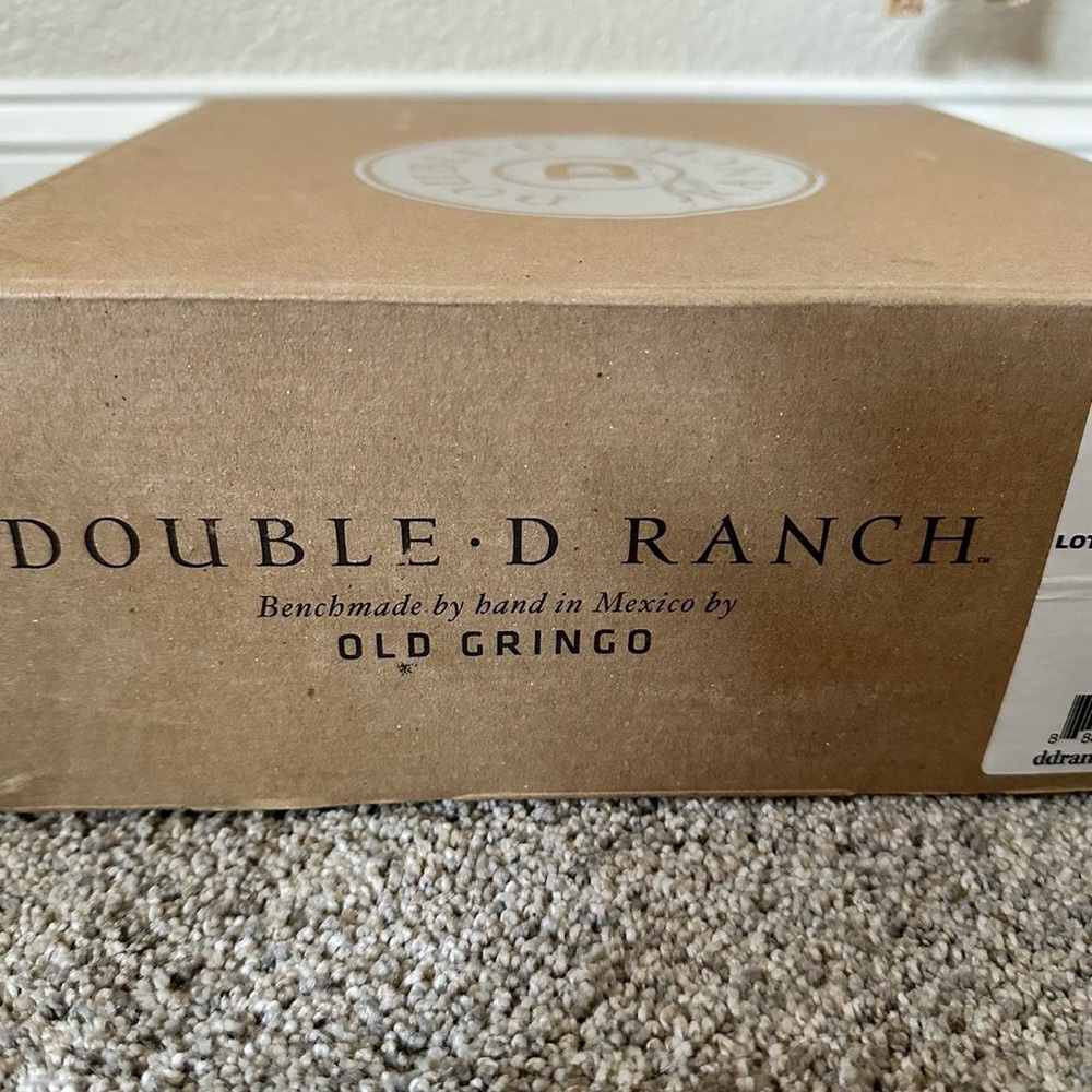 Double D ranch x Old Gringo Black and turquoise fringe cowboy boots - Picture 4 of 12